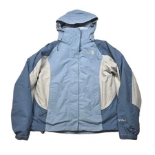 The North Face 3 in 1 Jacket Womens Small Blue HyVent Fleece Inner Hooded Y2K