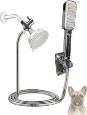 Dog Shower Sprayer with Adjustable Water Pressure Pause Mode, Dog Shower