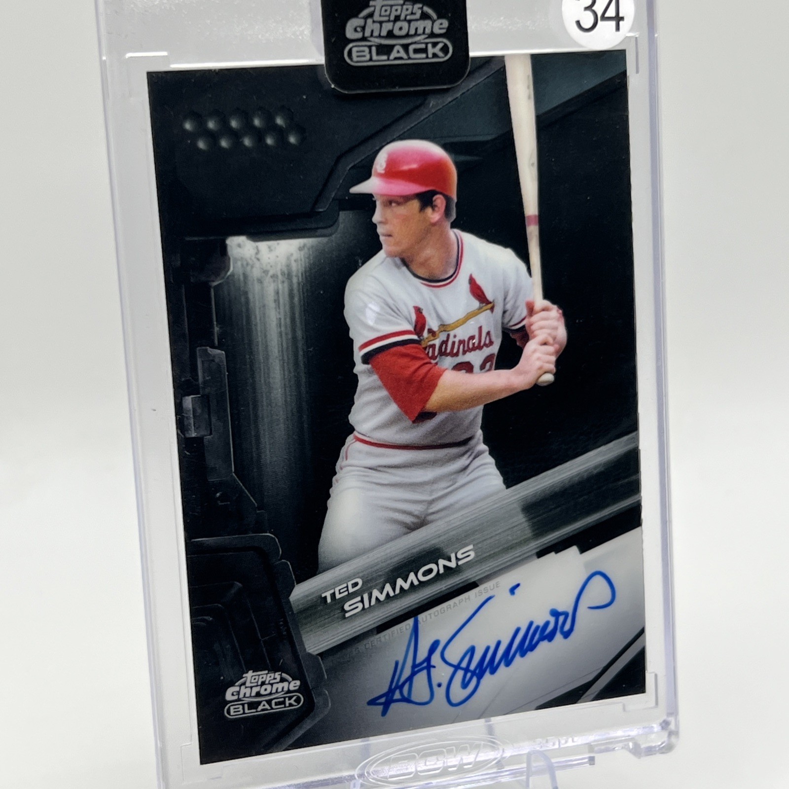 Topps 2026 Chrome Black Ted Simmons Autographs Auto #CBA-TS Cardinals MLB