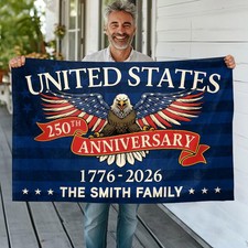 Personalized United States 250th Anniversary Banner