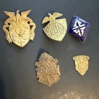 Old Military Academy Cap Badges.  5 Included.  1950s? — photo 1