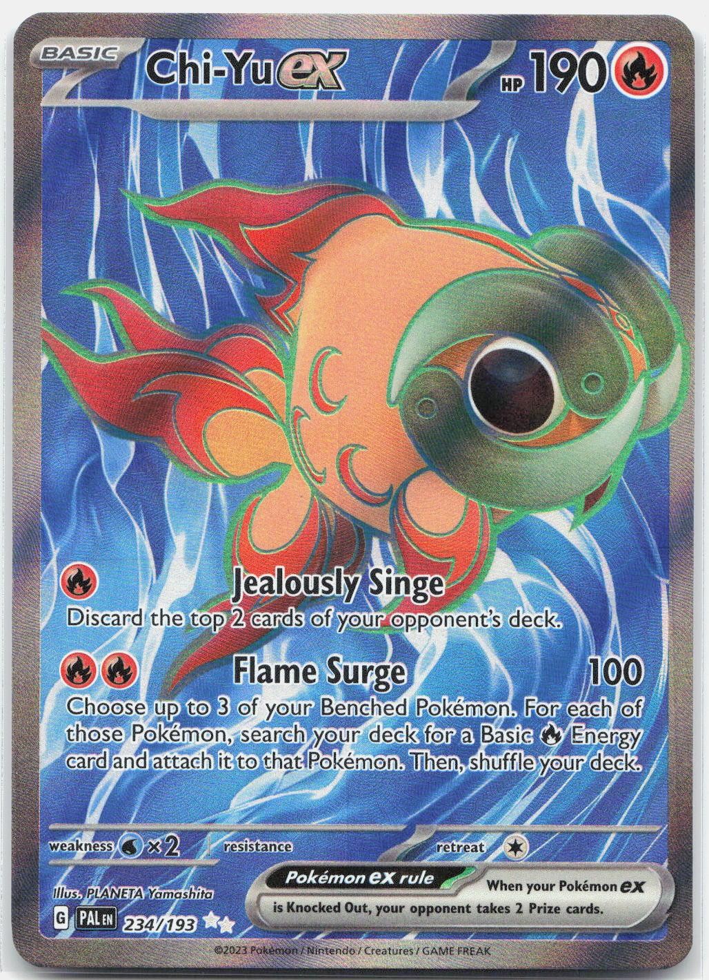 Chi-Yu ex 234/193 Ultra Rare Paldea Evolved Pokemon Holo Near Mint