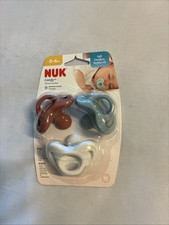 0-6m 3 Pacifiers NUK Comfy Medical Grade Silicone Orthodontic New in Packaging