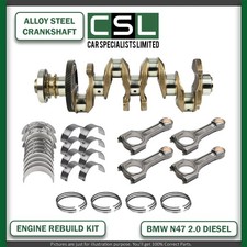 FITS BMW 1 3 5 SERIES 2.0 N47 DIESEL N47D20 CRANKSHAFT WITH ENGINE REBUILD PARTS