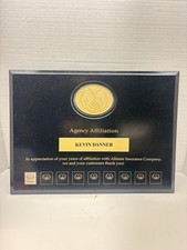 Allstate Insurance Agency Affiliation Award Plaque