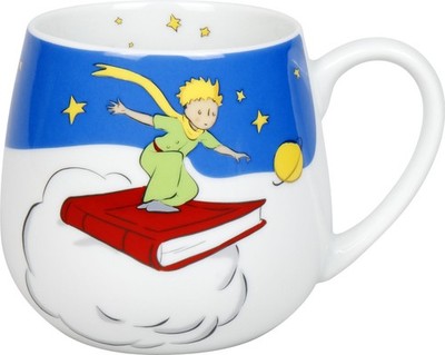 KÖNITZ 1111433038 Kuschelbecher DER KLEINE PRINZ - Sterne leiten - 400 ml Por...