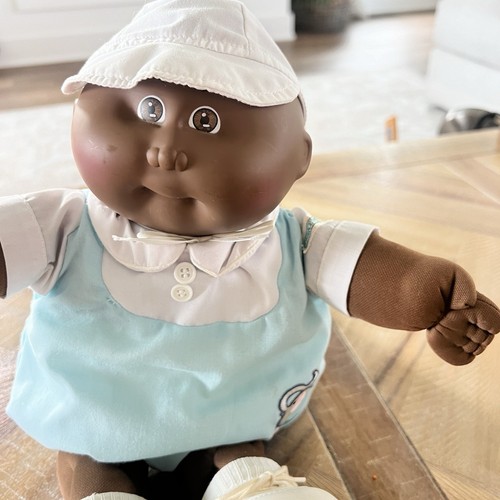 Rare 1985 Cabbage Patch Kids Doll African American Preemie Boy Vintage - Picture 2 of 10