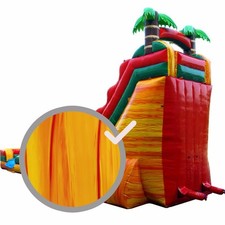 Vinyl Repair Patch For Inflatable Bounce House 12x60in Orange Marble PVC Vinyl