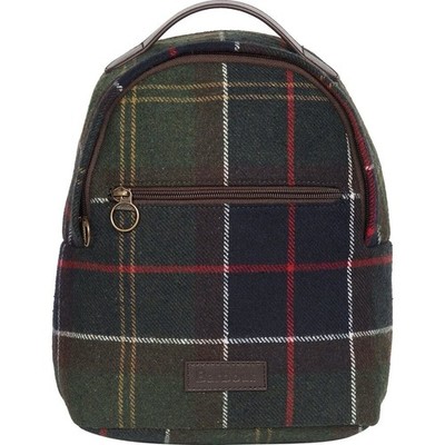Barbour Caley Classic Tartan Plaid Backpack  Zipper Outer Pockets Women