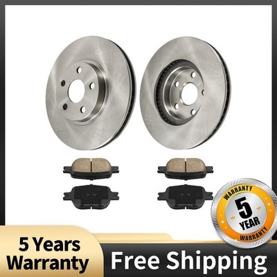 Front Disc Brake Rotors and Ceramic Brake Pads for 2002-2005 Toyota Celica Kit