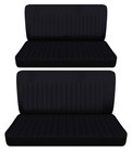 Fits 1958 to 1968 Ford Galaxie 4Door Front and Rear bench seat covers black