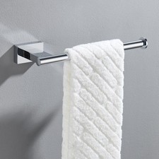 Bathroom Towel Holder Chrome, Hand Towel Bar for Wall