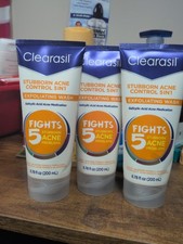 3 New Clearasil Stubborn Acne Control 5in1 Exfoliating Wash