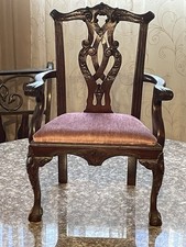 Antique Vintage Chippendale Style Ball  Claw Feet 20" Doll Chair