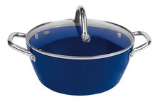 Diamant Antihaft XXL Kochtopf Ø 24 cm Blau – Kratzfeste Diamant-Beschichtung