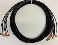 25 FT 6 Channel Snake Belden 1855A HD-SDI Mini RG59 Video Cable 6 GHZ BNC Male
