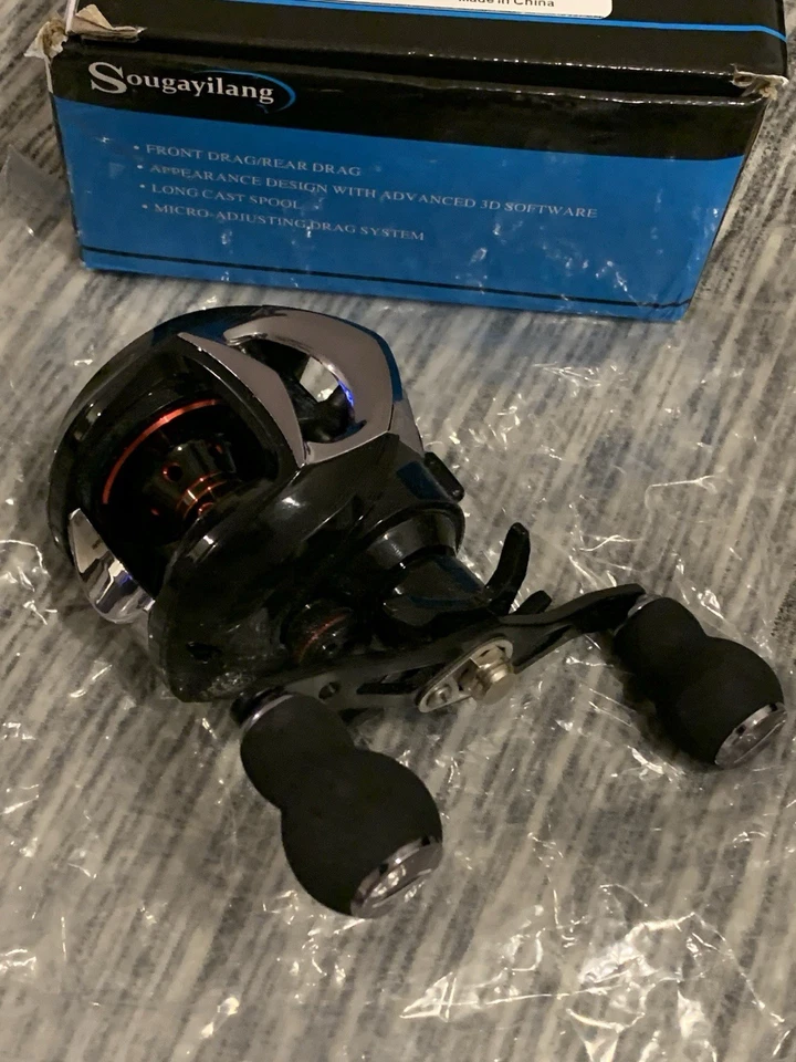 Carrete de pesca Sougayilang Rt Hand Baitcast nuevo. Nuevo en caja. Señuelos Baitcast 6,3:1 Foto 2 de 2