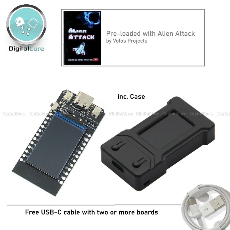 LilyGO TTGO Compatible T-Display 16MB ESP32 Board 1.14" TFT Display & Case