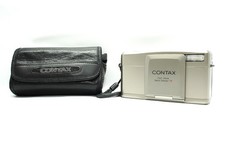 Top MINT in Case Contax TVS III Silver Point Shoot 35mm Film Camera JAPAN