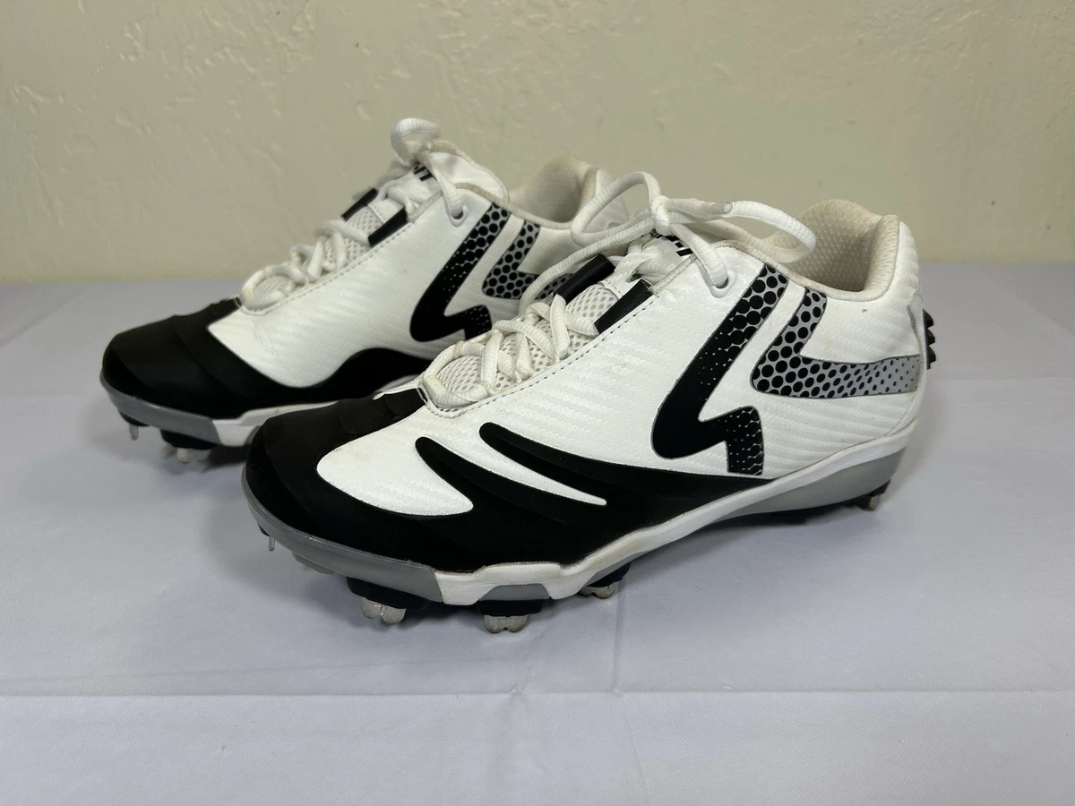 Chaussures De Softball Ringor Rip-It Diamond - Femme - Taille 10 - Noir/Blanc - NEUVES
