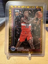 Topps Basketball  2025-26 Jamir Watkins #224 Gold Cracked Ice /50 Rookie Card
