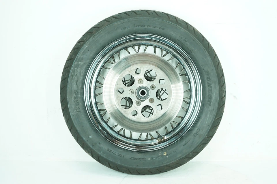 Harley Sportster XLH 1000 1984 OEM llanta trasera neumático con radios 130/90-16 67H Foto 2 de 4