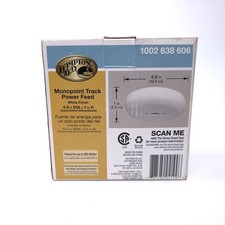 Hampton Bay Monopoint Track Power Feed White ...