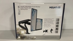 Mount It! Dual Monitor Spring Desk Mount 13"-32" 19.8 lbs per arm MI-1772B