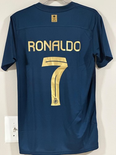 Al-Nassr Away - FC Cristiano Ronaldo CR7 #7 Soccer Jersey Navy Blue Unisex Adult