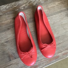 J Crew Womens Kiki Ballet Flat Size 65 Red Le...