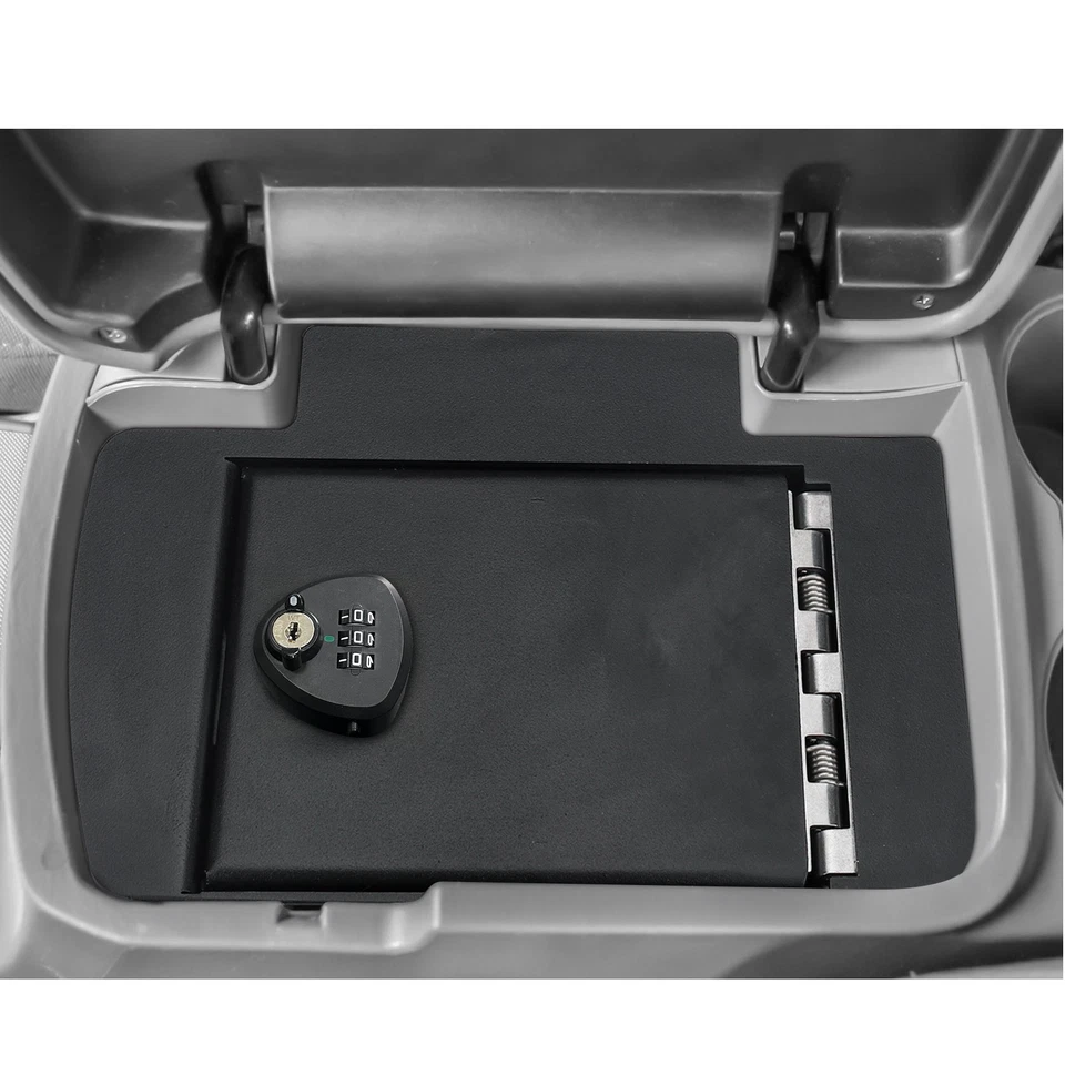 Fits Toyota Tacoma 2005-2015 Center Console Gun Safe Interior Black Storage Box - Image 3 of 4