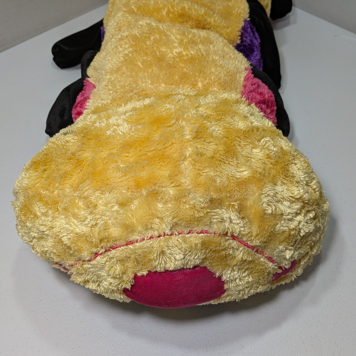 Dan Dee Caterpillar Plush Pink Red Purple Yellow Valentines Day