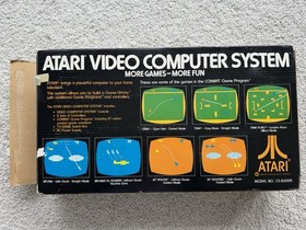 Vintage Atari Video System CX2600 W/ Box And Manuals And Original Packaging