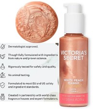 Victoria's Secret White Peach Mango Highlighting Body Oil,128ml / 4.3 FL OZ NEW