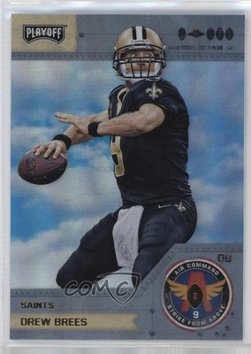 2018 Panini Playoff Air Command Gold Drew Brees #5 HOF 11p7