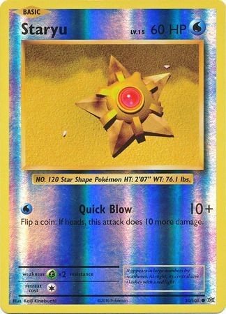 STARYU 30/108 XY EVOLUTIONS POKEMON (REVERSE HOLO, LP-)