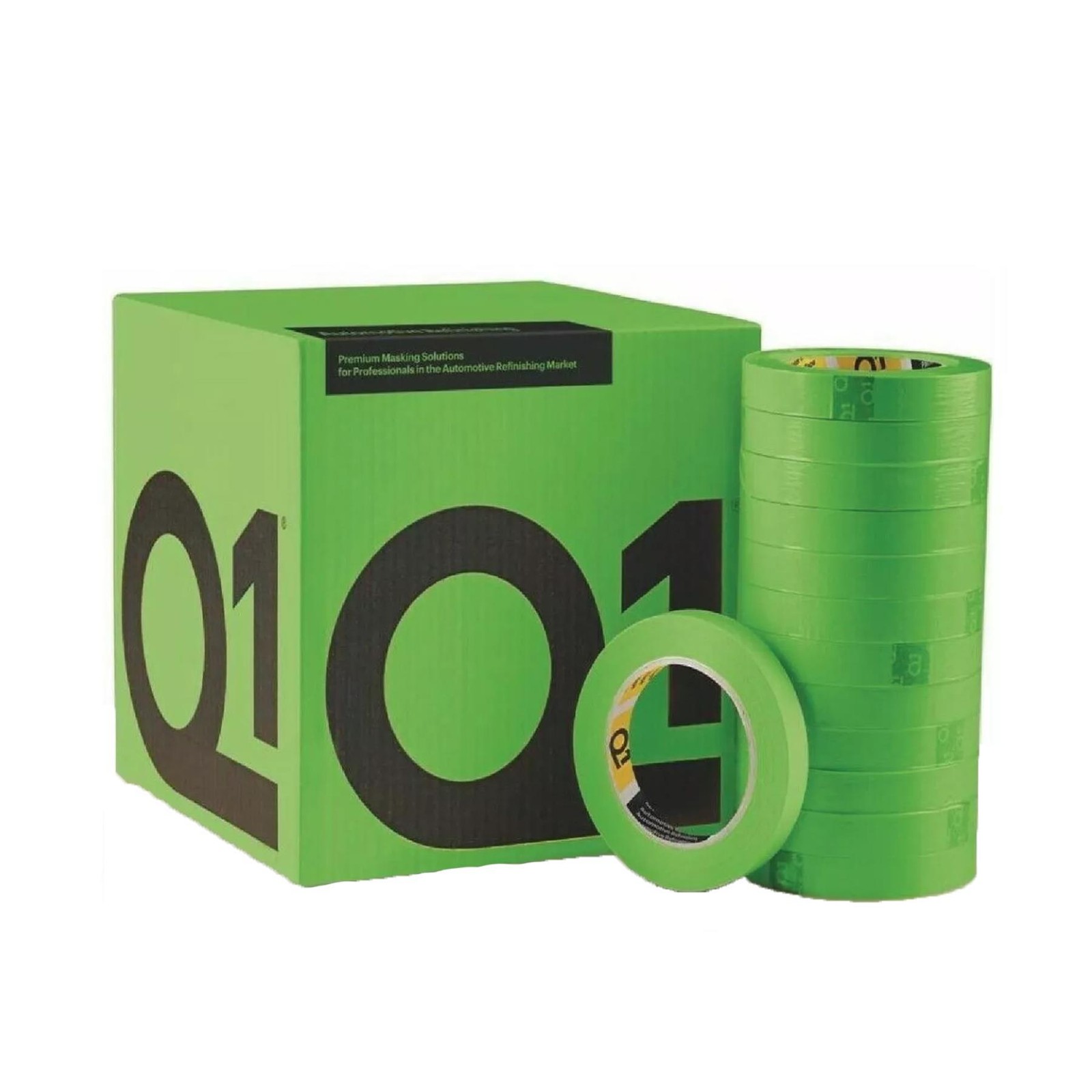 Q1 HIGH PERFORMACE GREEN MASKING TAPE - Box of 2"" Inch 48mm x 50m 20 Rolls