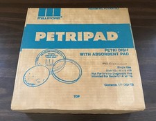MILLIPORE Disposable Petri-Pad 49 x 9mmPetri Dish PD10047S0 Box of 100