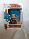Funko Pop! Dragon Ball Z Super Saiyan God Goku Hot Topic Resurrection F Pop 121