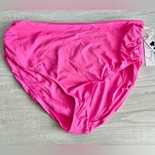 Anne Cole High-Waist Bikini Bottoms Size XL Pink