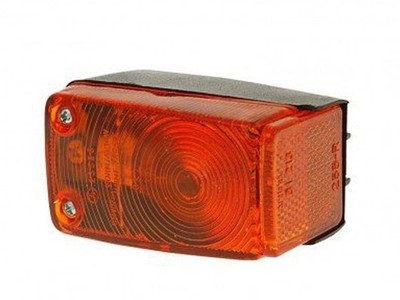 Blinker Ulo mit seitlichem Reflektor schwarz