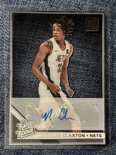 2019-20 Clearly Donruss ~ Nicolas Claxton ~ Rated Rookie Auto CA-NCL