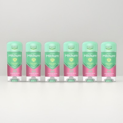 (6 pack) Mitchum Women 48hr Powder Fresh Antiperspirant Deodorant Gel 2.25oz