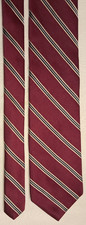 Kenneth Cole Reaction 100 silk tie Red with black beige stripe