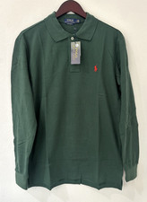 Polo Ralph Lauren Men  s Long Sleeve custom fit Collared Shirt Green L NWT