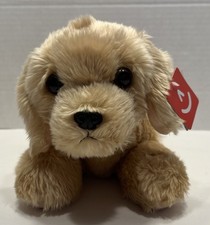 Aurora World Plush Flopsie Goldie Golden Retriever Lab 12  Stuffed Animal Toy