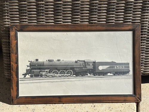 Frisco Steam Locomotive 4503 Meteor  St.L & SF Railroad  Passenger Train 8.5x11