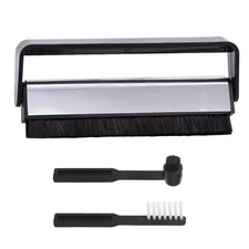 Vinyl Record Brush, Ultra-Fine Carbon Fiber Anti-Static Brush with Duster Bru...