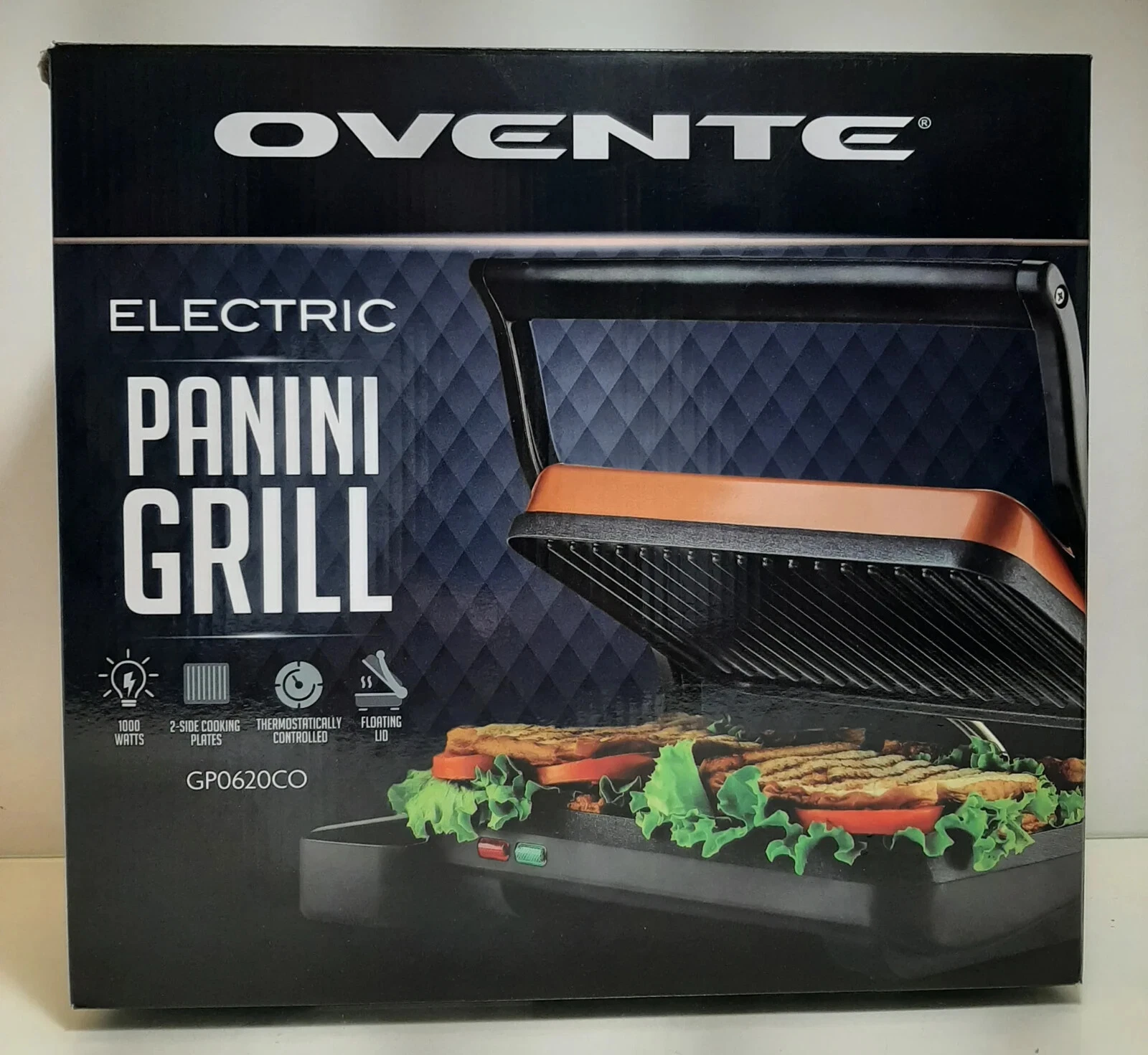 OVENTE Electric Panini Press Grill 1000 W - GP0620BR
Opens in a new window or tab