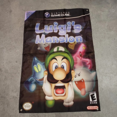 Luigi's Mansion Wall Flag Banner Tapestry 2 x 3 Ft, Gamecube | eBay